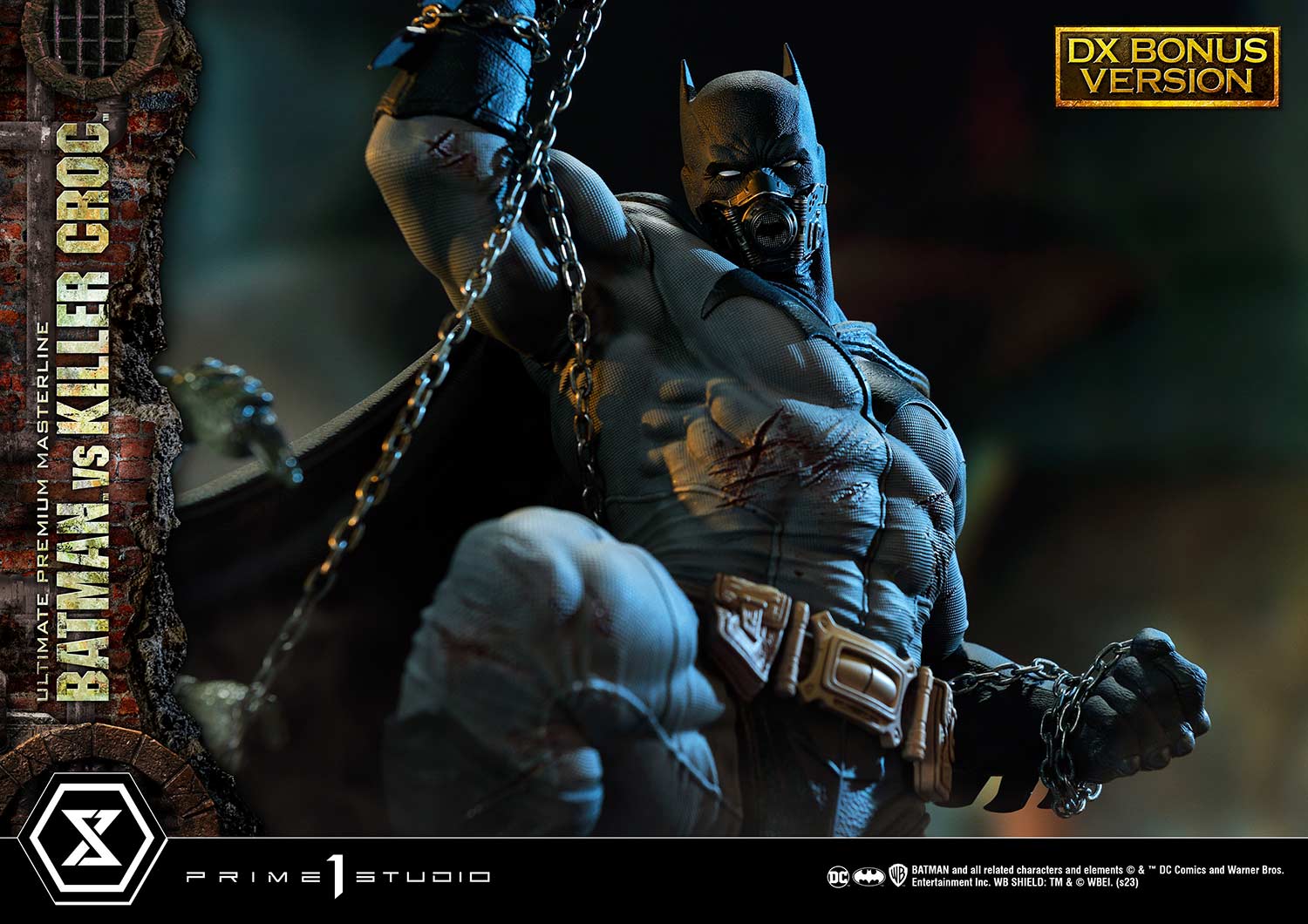 PRE-ORDER Prime1 Studio - Ultimate Premium Masterline - Batman (Comics) - Batman Versus Killer Croc: Deluxe Bonus Ver.