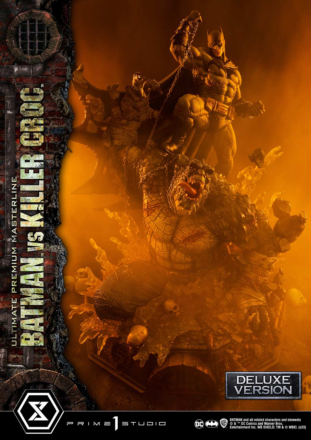 PRE-ORDER Prime1 Studio - Ultimate Premium Masterline - Batman (Comics) - Batman Versus Killer Croc: Deluxe Bonus Ver.