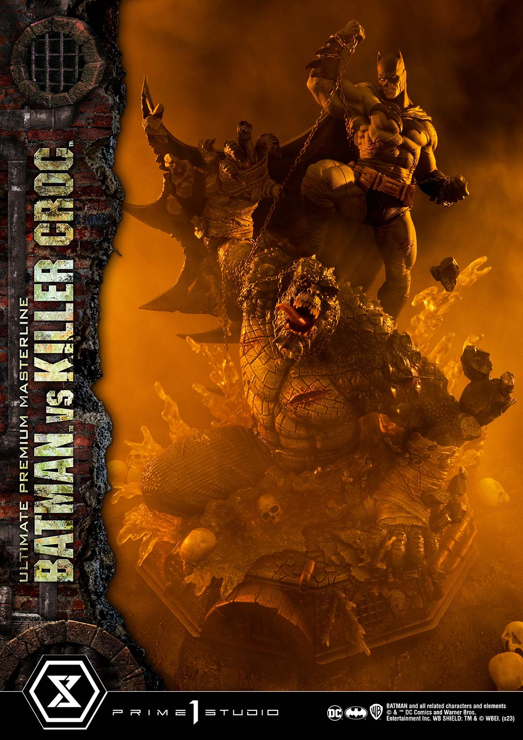 PRE-ORDER Prime1 Studio - Ultimate Premium Masterline - Batman (Comics) - Batman Versus Killer Croc: Deluxe Bonus Ver.