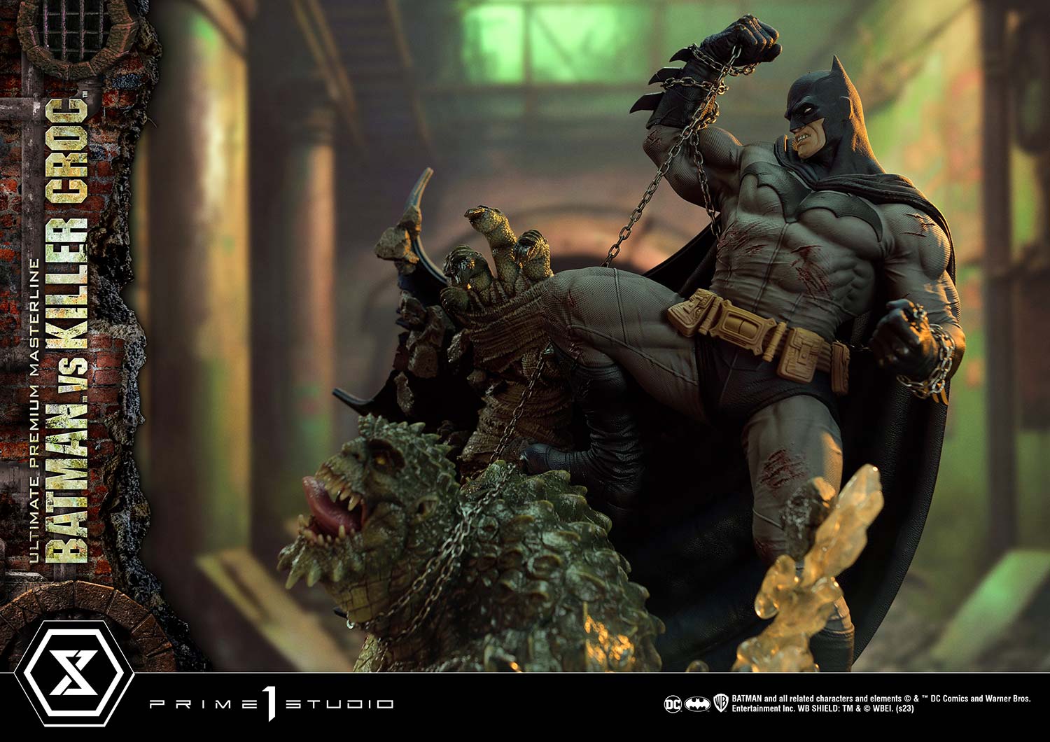 PRE-ORDER Prime1 Studio - Ultimate Premium Masterline - Batman (Comics) - Batman Versus Killer Croc: Deluxe Bonus Ver.