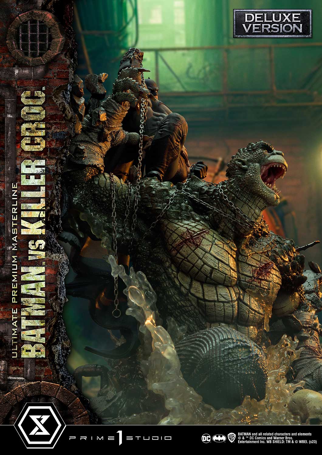 PRE-ORDER Prime1 Studio - Ultimate Premium Masterline - Batman (Comics) - Batman Versus Killer Croc: Deluxe Ver.