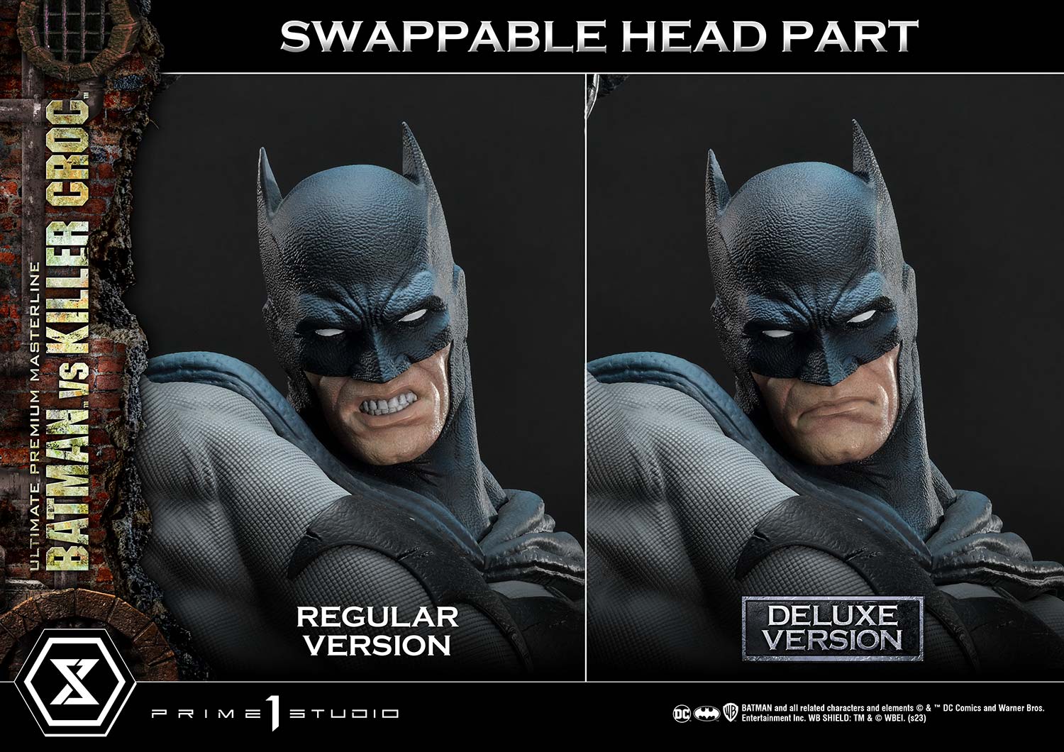 PRE-ORDER Prime1 Studio - Ultimate Premium Masterline - Batman (Comics) - Batman Versus Killer Croc: Deluxe Ver.
