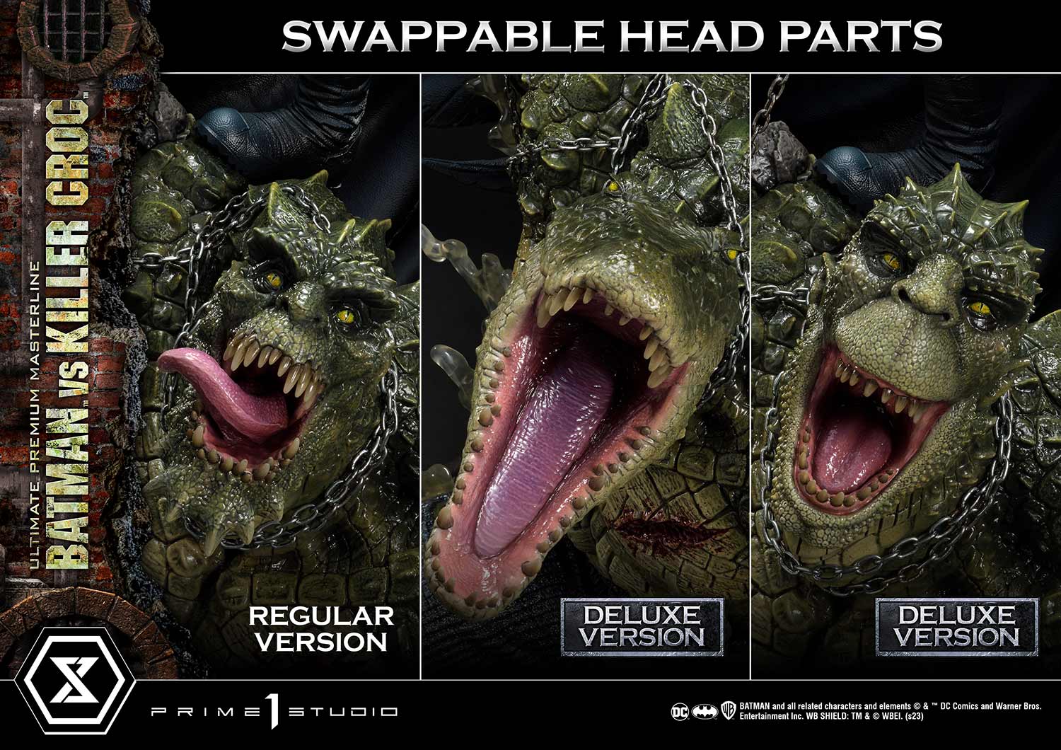 PRE-ORDER Prime1 Studio - Ultimate Premium Masterline - Batman (Comics) - Batman Versus Killer Croc: Deluxe Ver.