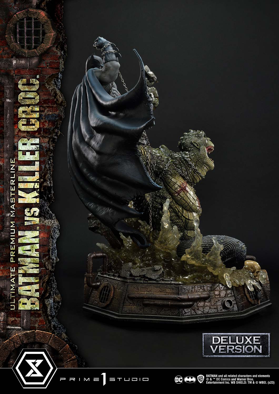 PRE-ORDER Prime1 Studio - Ultimate Premium Masterline - Batman (Comics) - Batman Versus Killer Croc: Deluxe Ver.