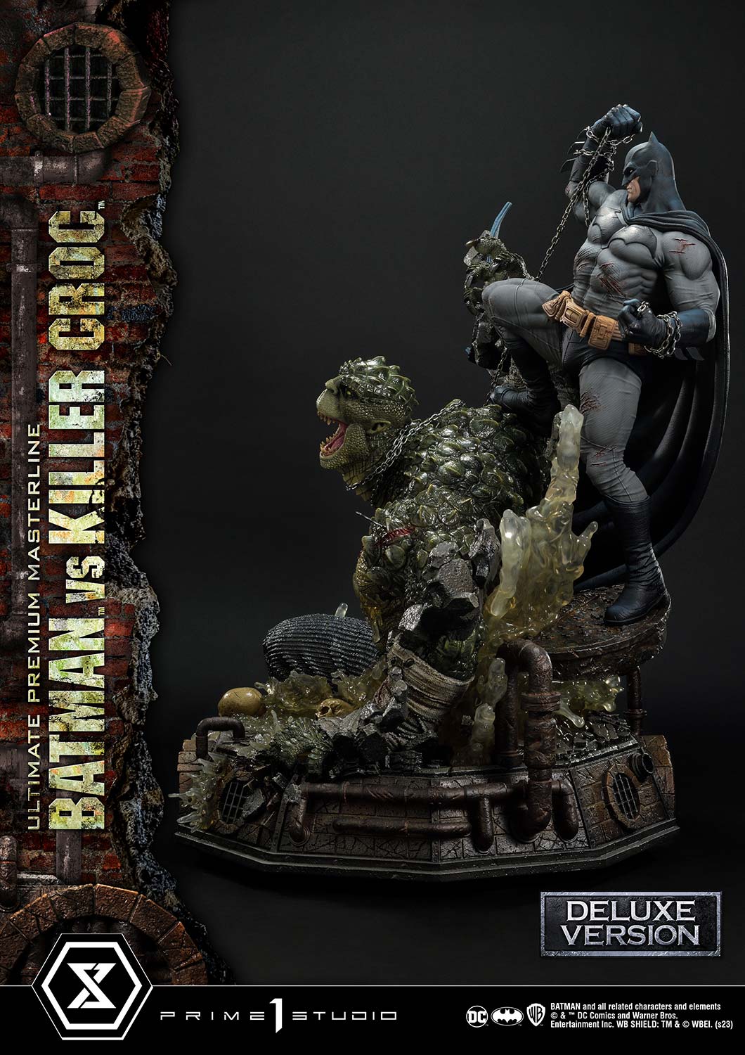 PRE-ORDER Prime1 Studio - Ultimate Premium Masterline - Batman (Comics) - Batman Versus Killer Croc: Deluxe Ver.