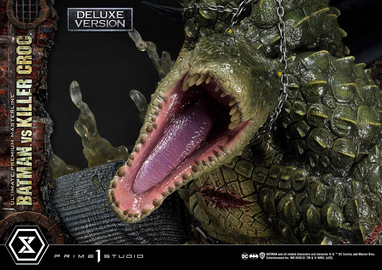 PRE-ORDER Prime1 Studio - Ultimate Premium Masterline - Batman (Comics) - Batman Versus Killer Croc: Deluxe Ver.