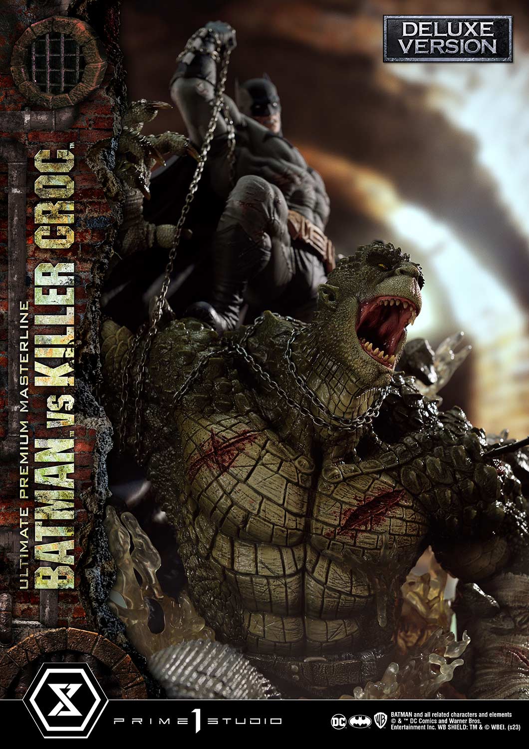 PRE-ORDER Prime1 Studio - Ultimate Premium Masterline - Batman (Comics) - Batman Versus Killer Croc: Deluxe Ver.