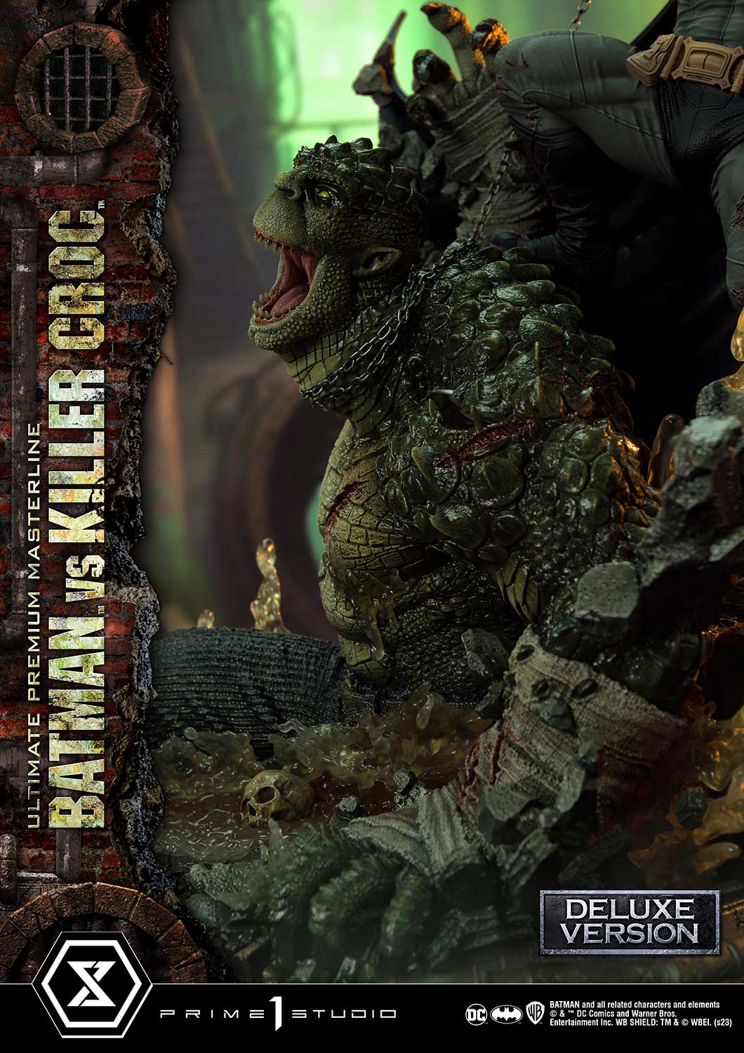 PRE-ORDER Prime1 Studio - Ultimate Premium Masterline - Batman (Comics) - Batman Versus Killer Croc: Deluxe Ver.