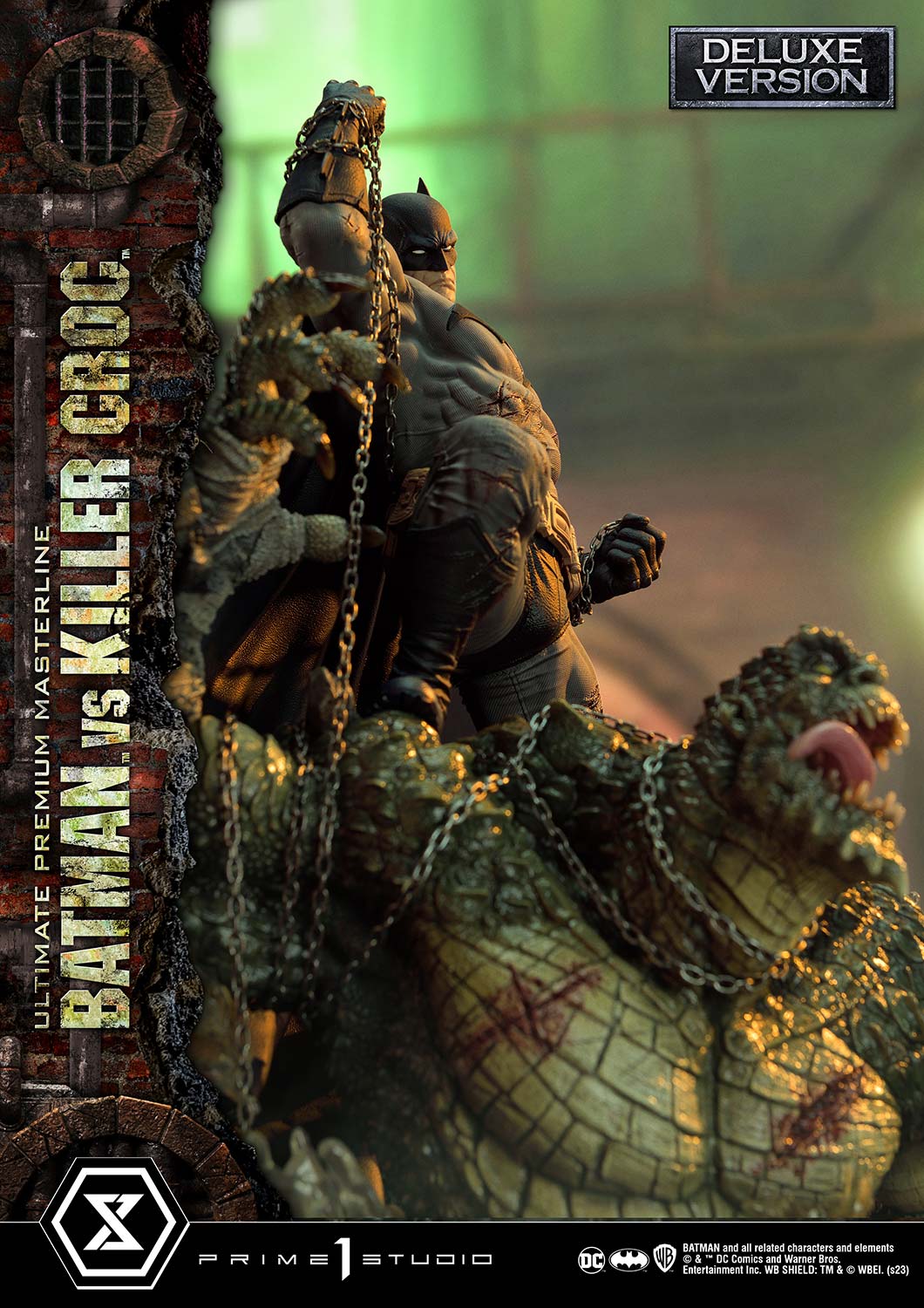 PRE-ORDER Prime1 Studio - Ultimate Premium Masterline - Batman (Comics) - Batman Versus Killer Croc: Deluxe Ver.