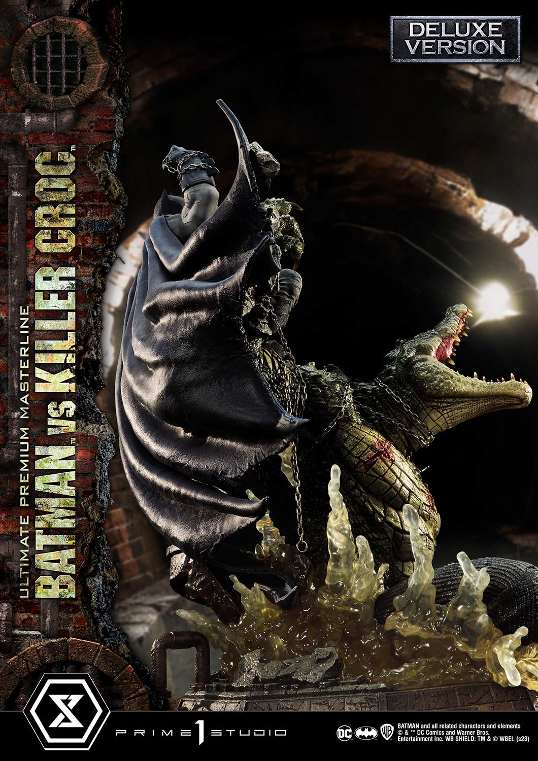 PRE-ORDER Prime1 Studio - Ultimate Premium Masterline - Batman (Comics) - Batman Versus Killer Croc: Deluxe Ver.