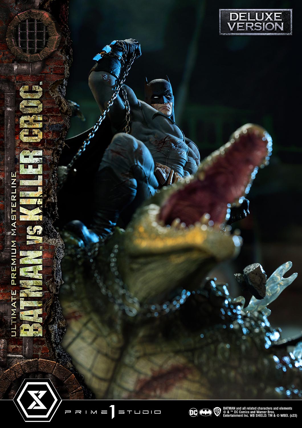 PRE-ORDER Prime1 Studio - Ultimate Premium Masterline - Batman (Comics) - Batman Versus Killer Croc: Deluxe Ver.