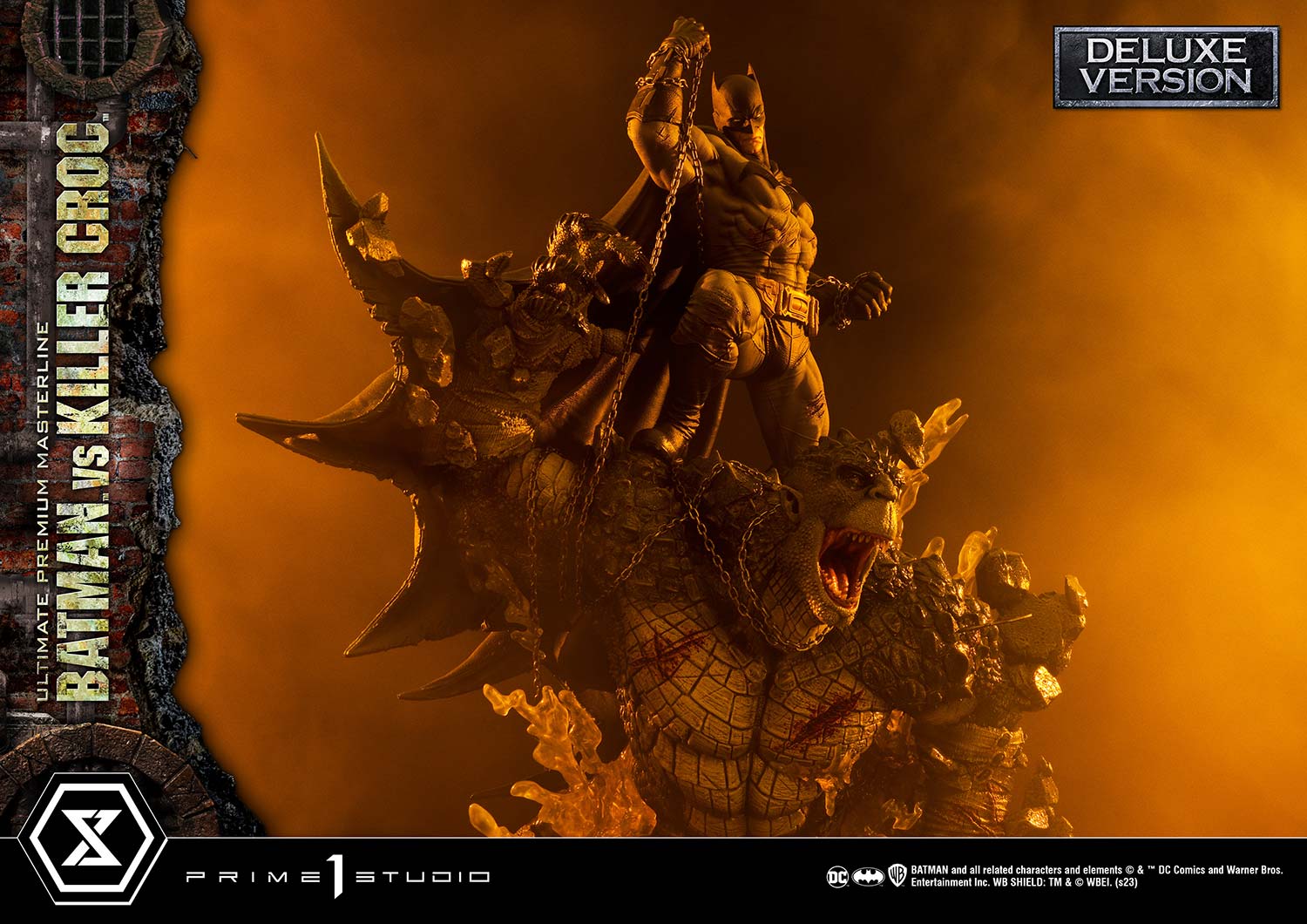 PRE-ORDER Prime1 Studio - Ultimate Premium Masterline - Batman (Comics) - Batman Versus Killer Croc: Deluxe Ver.