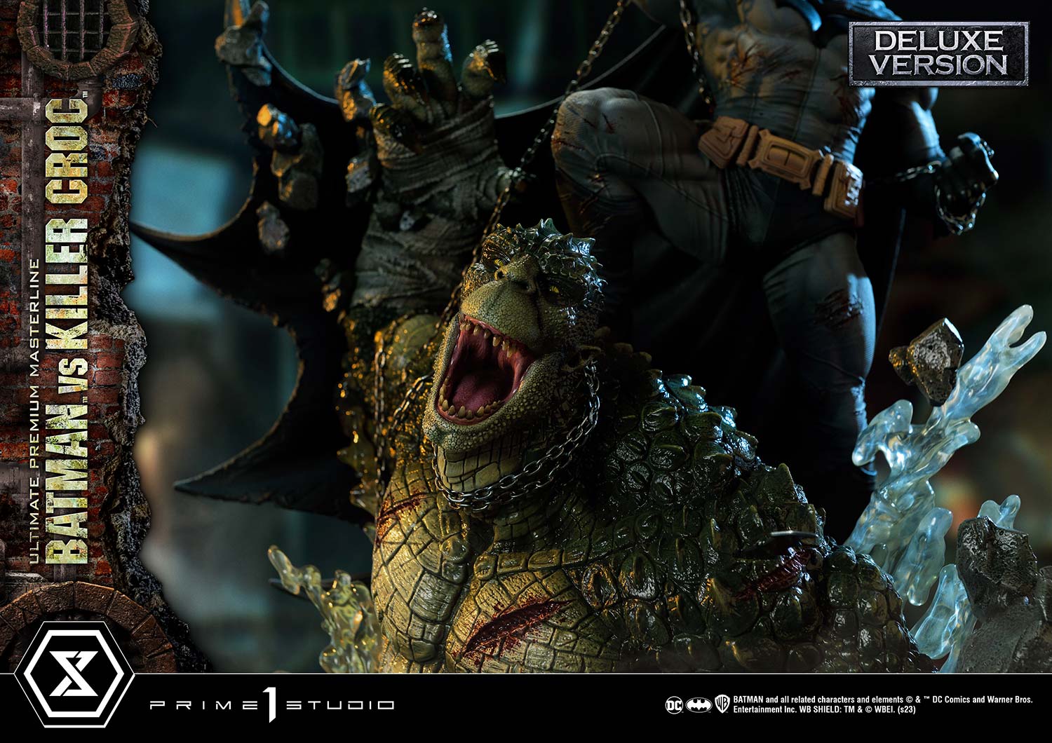 PRE-ORDER Prime1 Studio - Ultimate Premium Masterline - Batman (Comics) - Batman Versus Killer Croc: Deluxe Ver.
