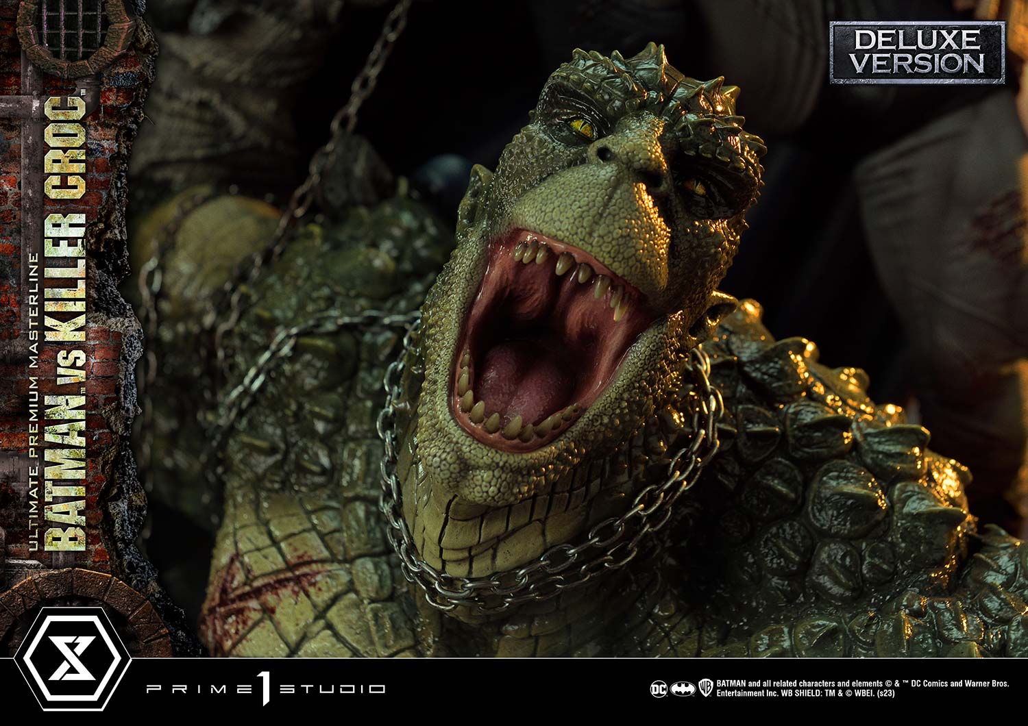 PRE-ORDER Prime1 Studio - Ultimate Premium Masterline - Batman (Comics) - Batman Versus Killer Croc: Deluxe Ver.