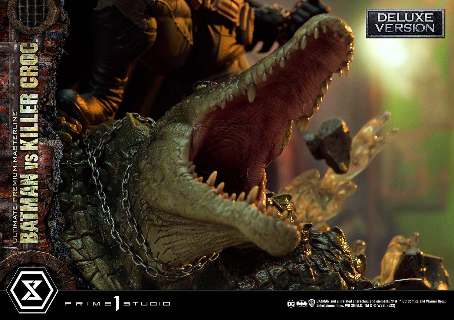 PRE-ORDER Prime1 Studio - Ultimate Premium Masterline - Batman (Comics) - Batman Versus Killer Croc: Deluxe Ver.