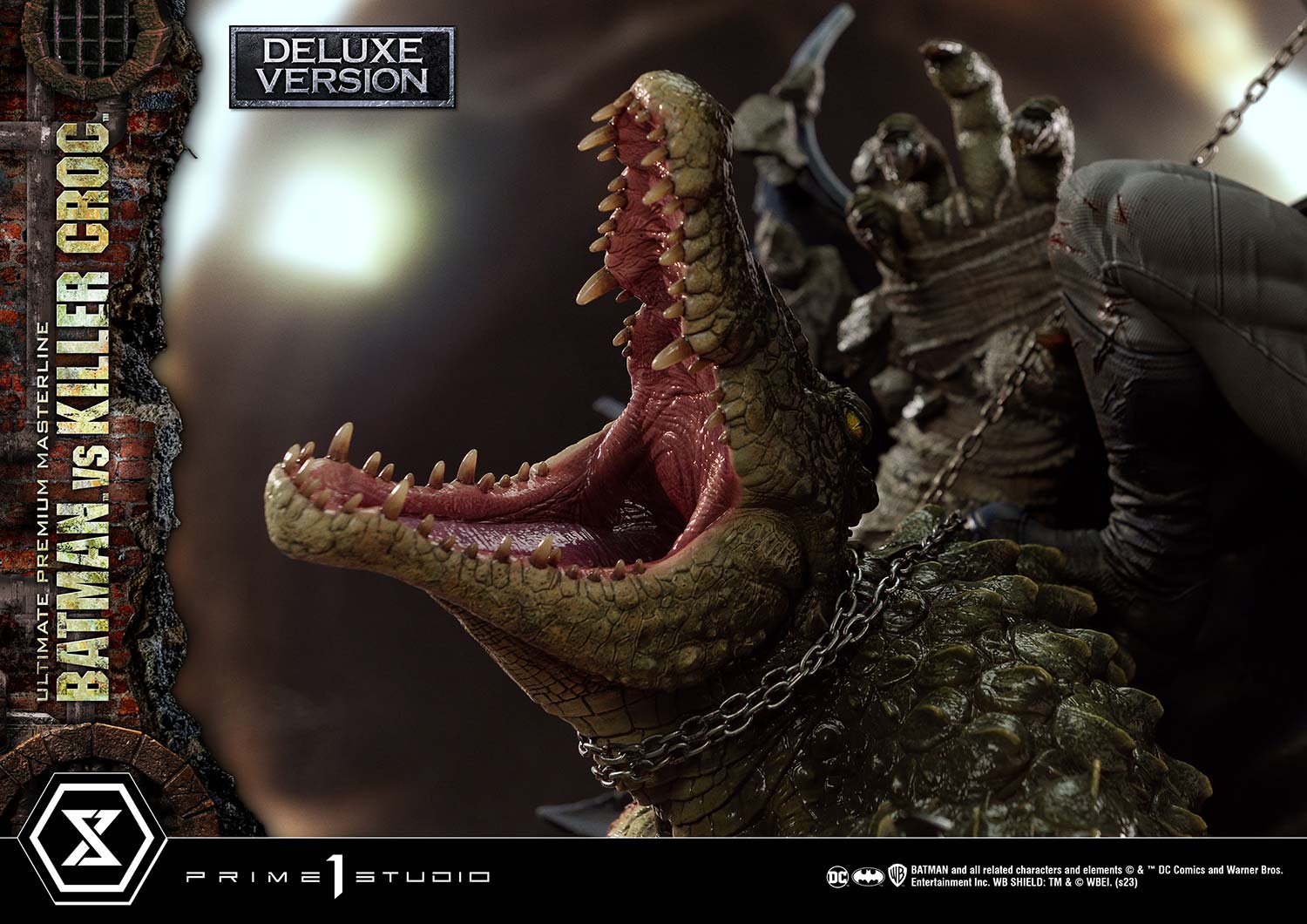 PRE-ORDER Prime1 Studio - Ultimate Premium Masterline - Batman (Comics) - Batman Versus Killer Croc: Deluxe Ver.
