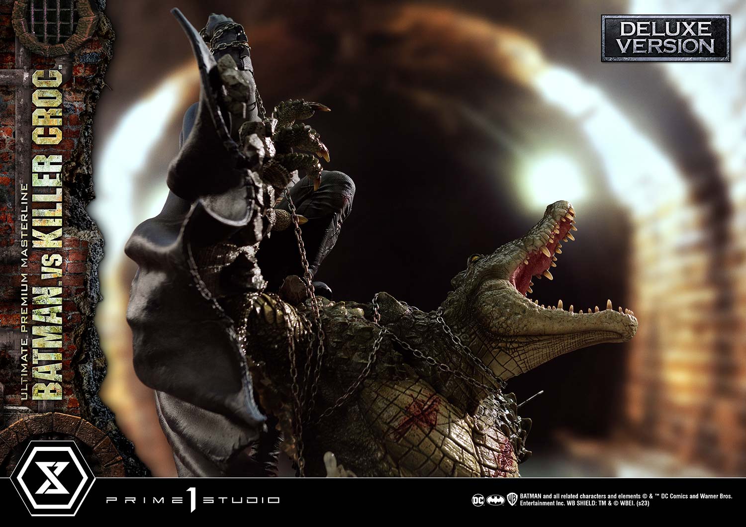 PRE-ORDER Prime1 Studio - Ultimate Premium Masterline - Batman (Comics) - Batman Versus Killer Croc: Deluxe Ver.