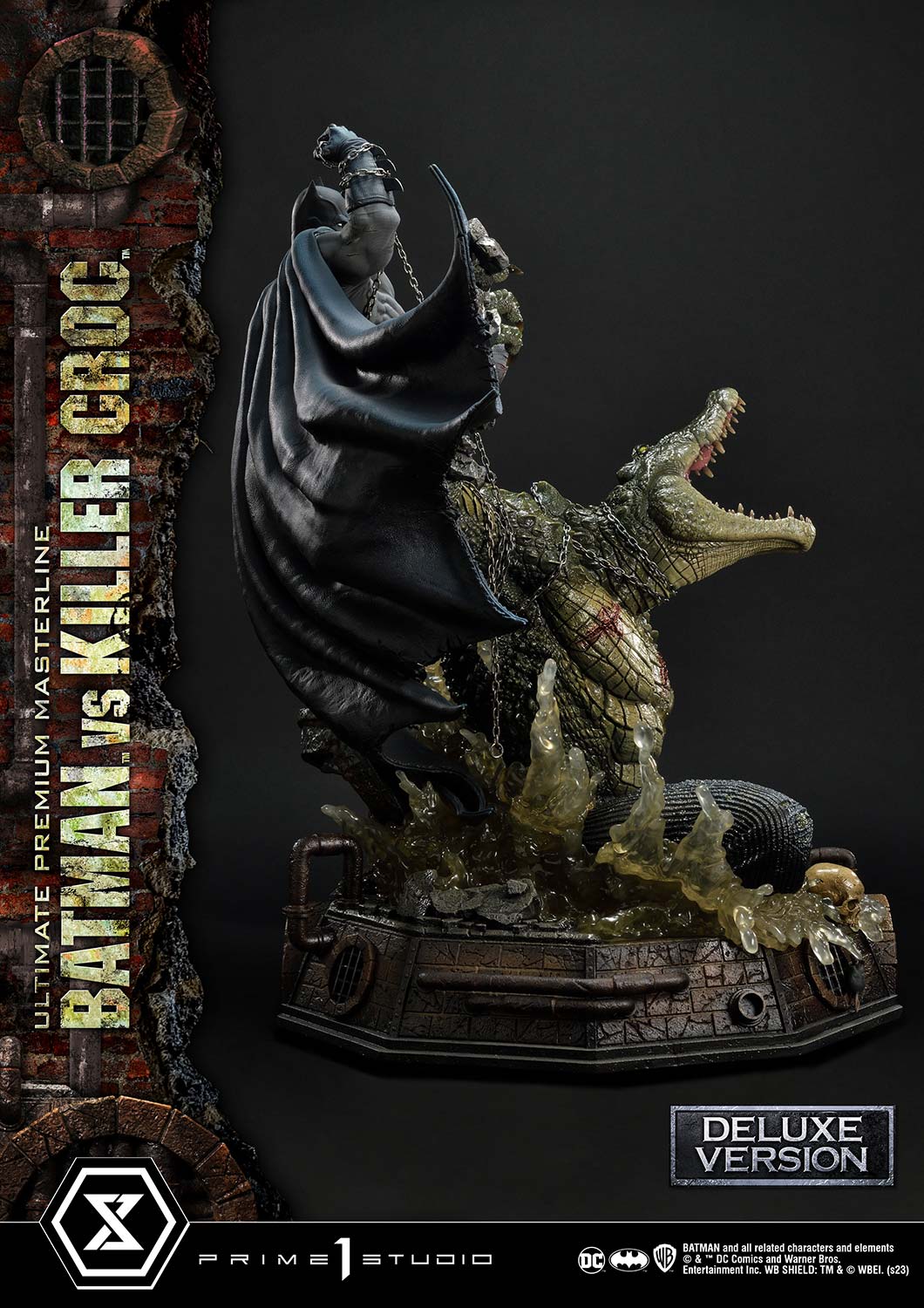 PRE-ORDER Prime1 Studio - Ultimate Premium Masterline - Batman (Comics) - Batman Versus Killer Croc: Deluxe Ver.