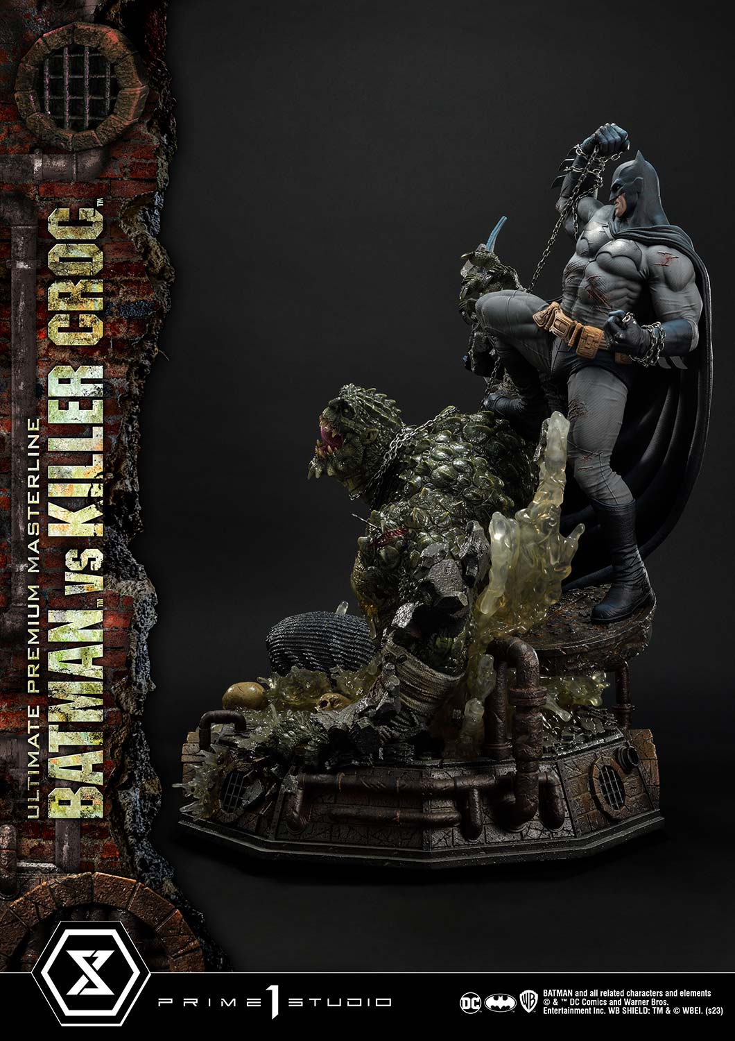 PRE-ORDER Prime1 Studio - Ultimate Premium Masterline - Batman (Comics) - Batman Versus Killer Croc: Deluxe Ver.