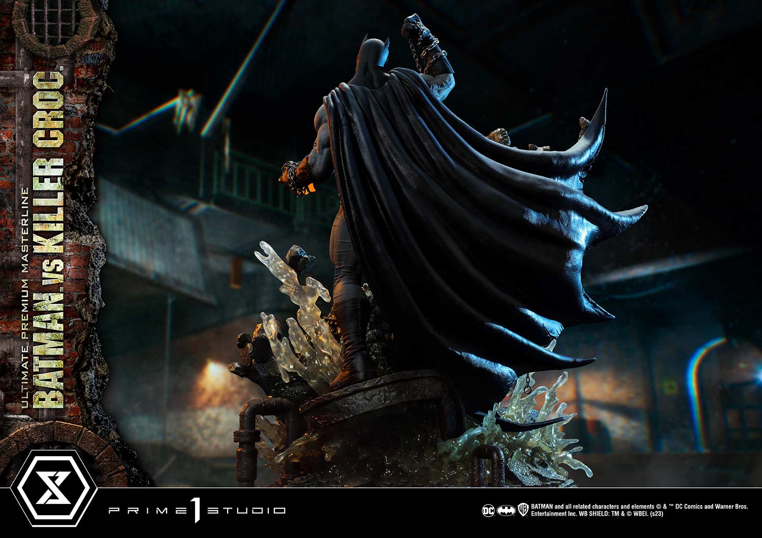 PRE-ORDER Prime1 Studio - Ultimate Premium Masterline - Batman (Comics) - Batman Versus Killer Croc: Deluxe Ver.