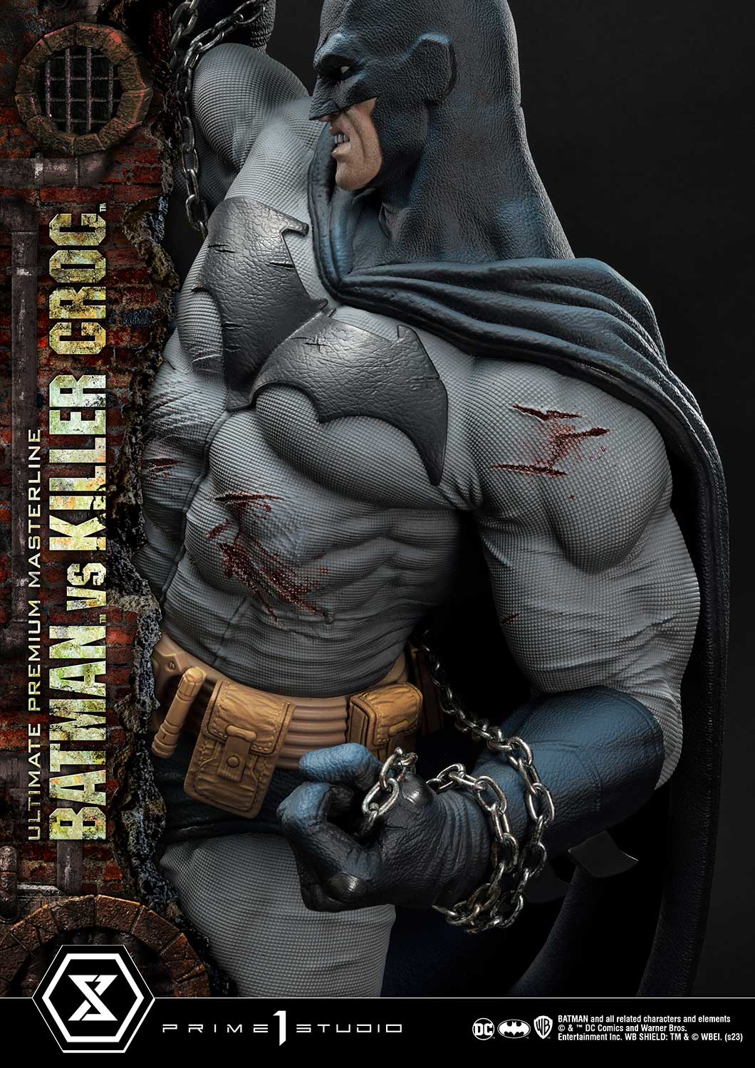PRE-ORDER Prime1 Studio - Ultimate Premium Masterline - Batman (Comics) - Batman Versus Killer Croc: Deluxe Ver.