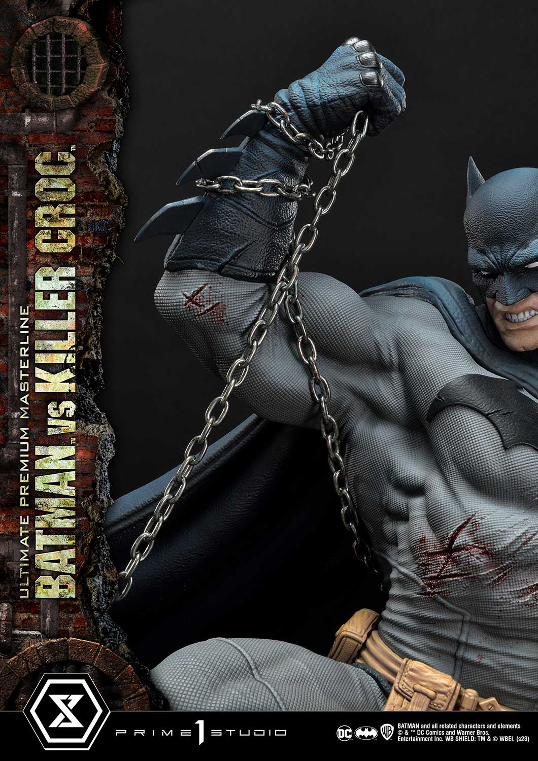 PRE-ORDER Prime1 Studio - Ultimate Premium Masterline - Batman (Comics) - Batman Versus Killer Croc: Deluxe Ver.