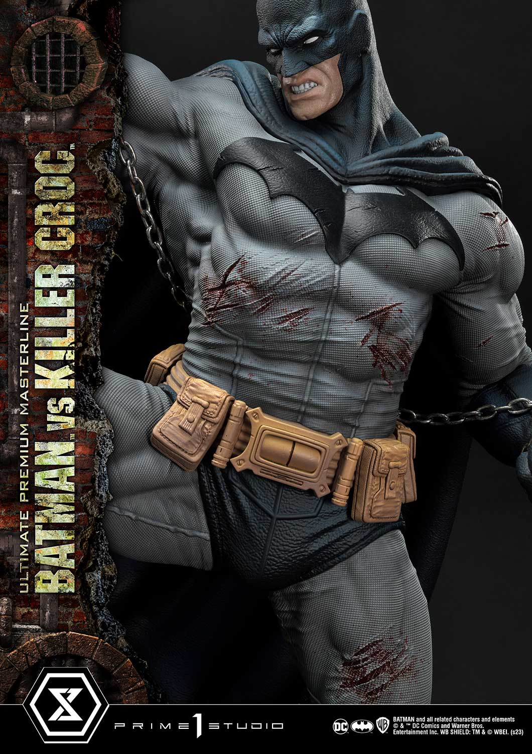 PRE-ORDER Prime1 Studio - Ultimate Premium Masterline - Batman (Comics) - Batman Versus Killer Croc: Deluxe Ver.