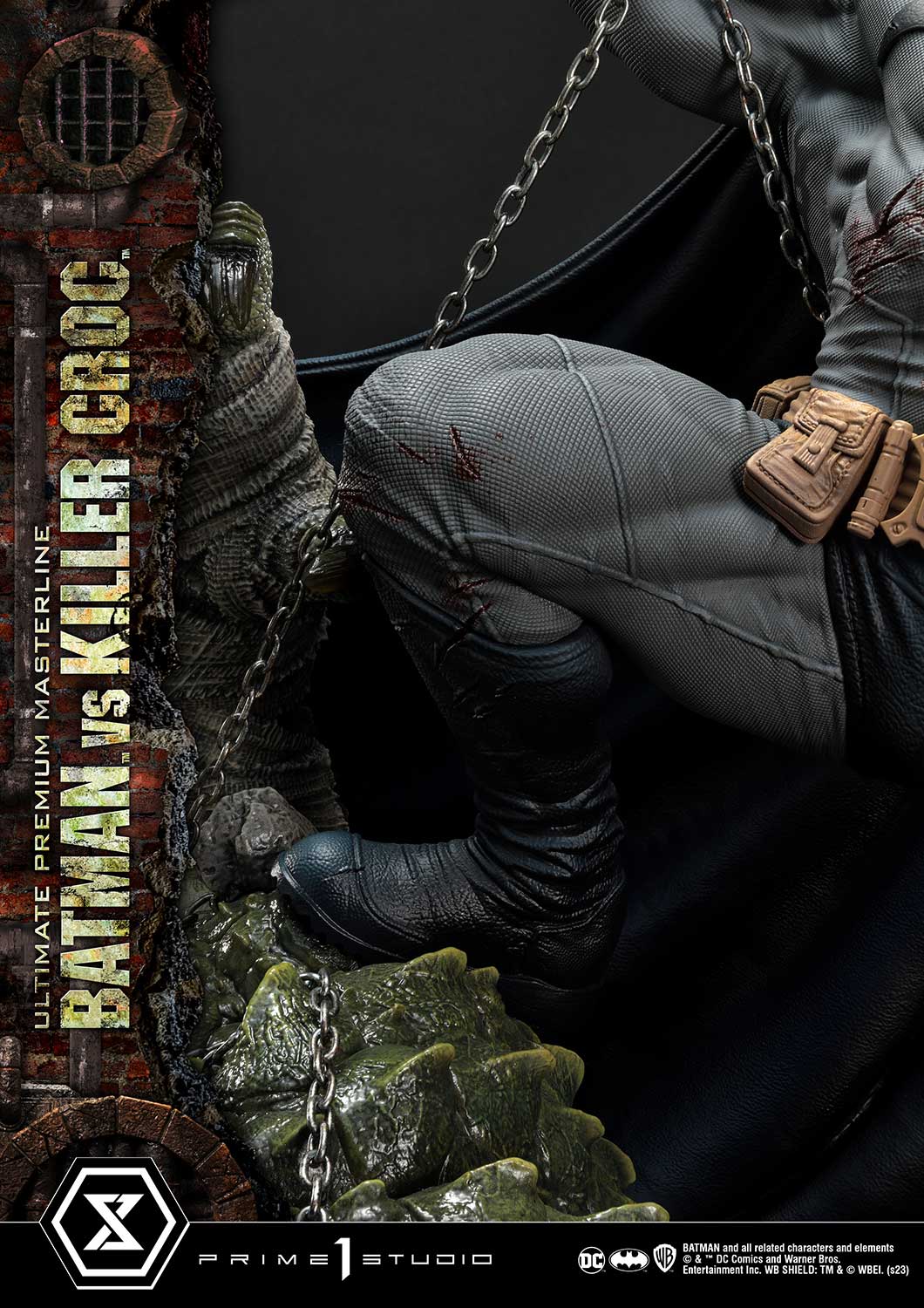 PRE-ORDER Prime1 Studio - Ultimate Premium Masterline - Batman (Comics) - Batman Versus Killer Croc: Deluxe Ver.
