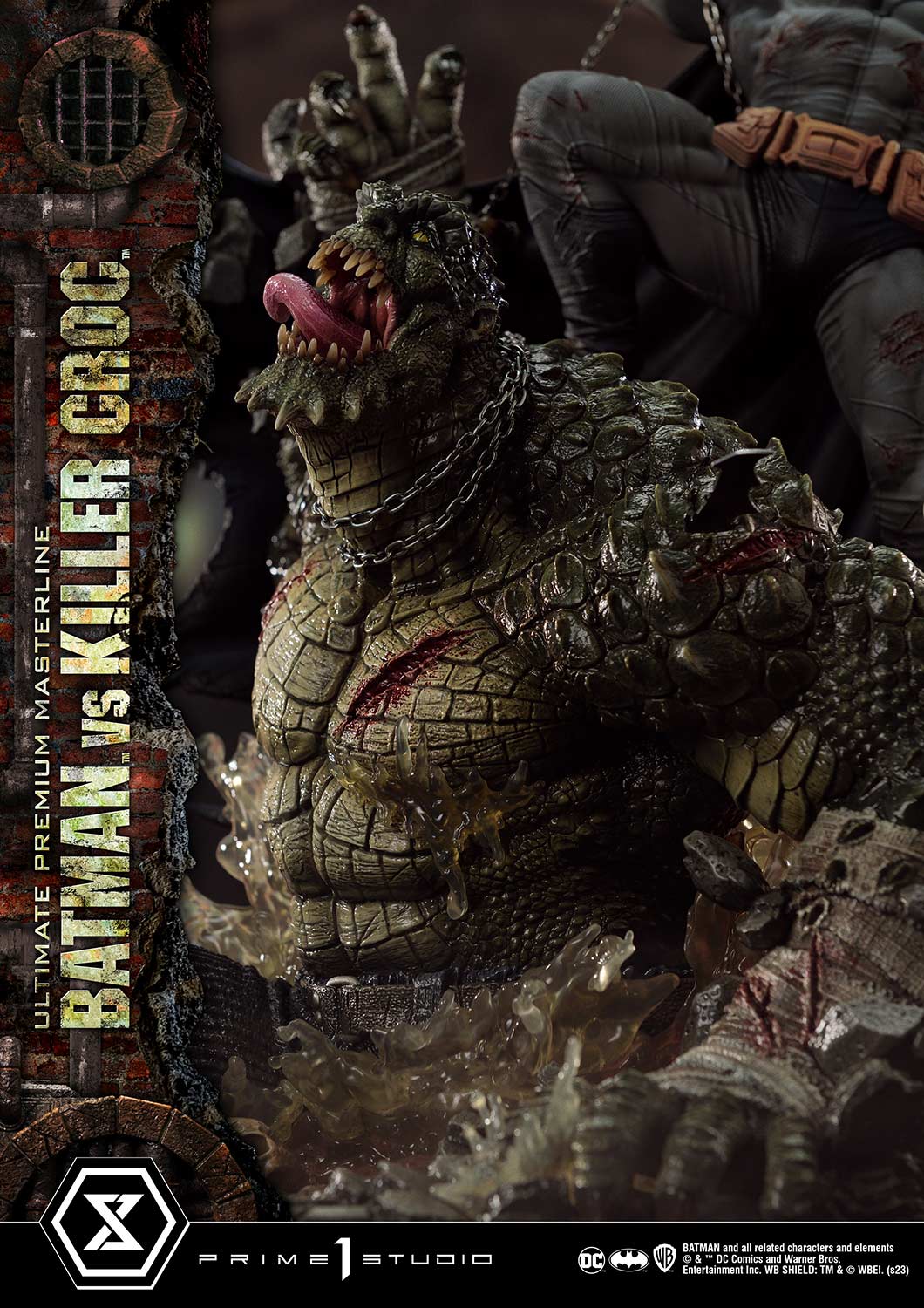 PRE-ORDER Prime1 Studio - Ultimate Premium Masterline - Batman (Comics) - Batman Versus Killer Croc: Deluxe Ver.