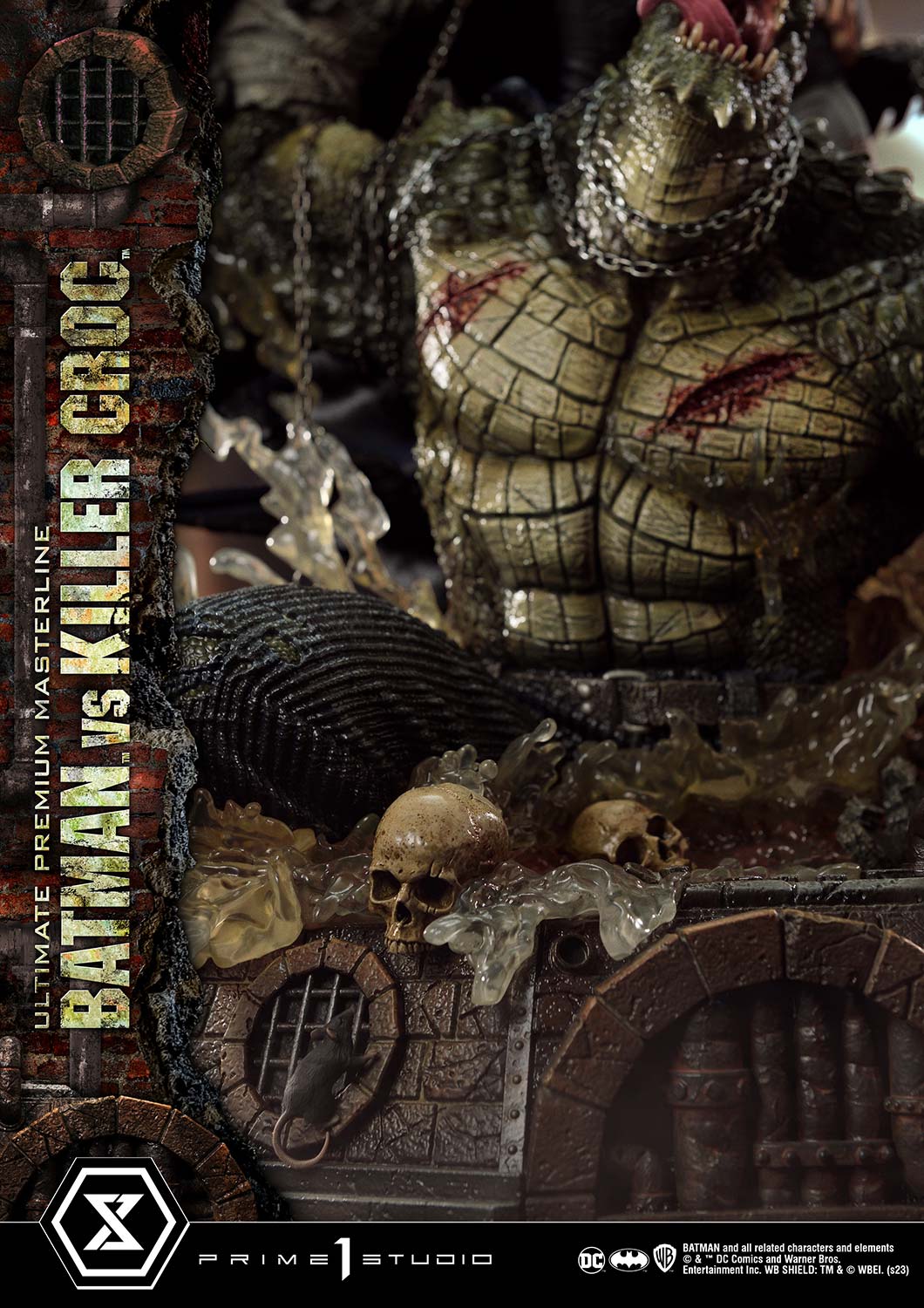 PRE-ORDER Prime1 Studio - Ultimate Premium Masterline - Batman (Comics) - Batman Versus Killer Croc: Deluxe Ver.