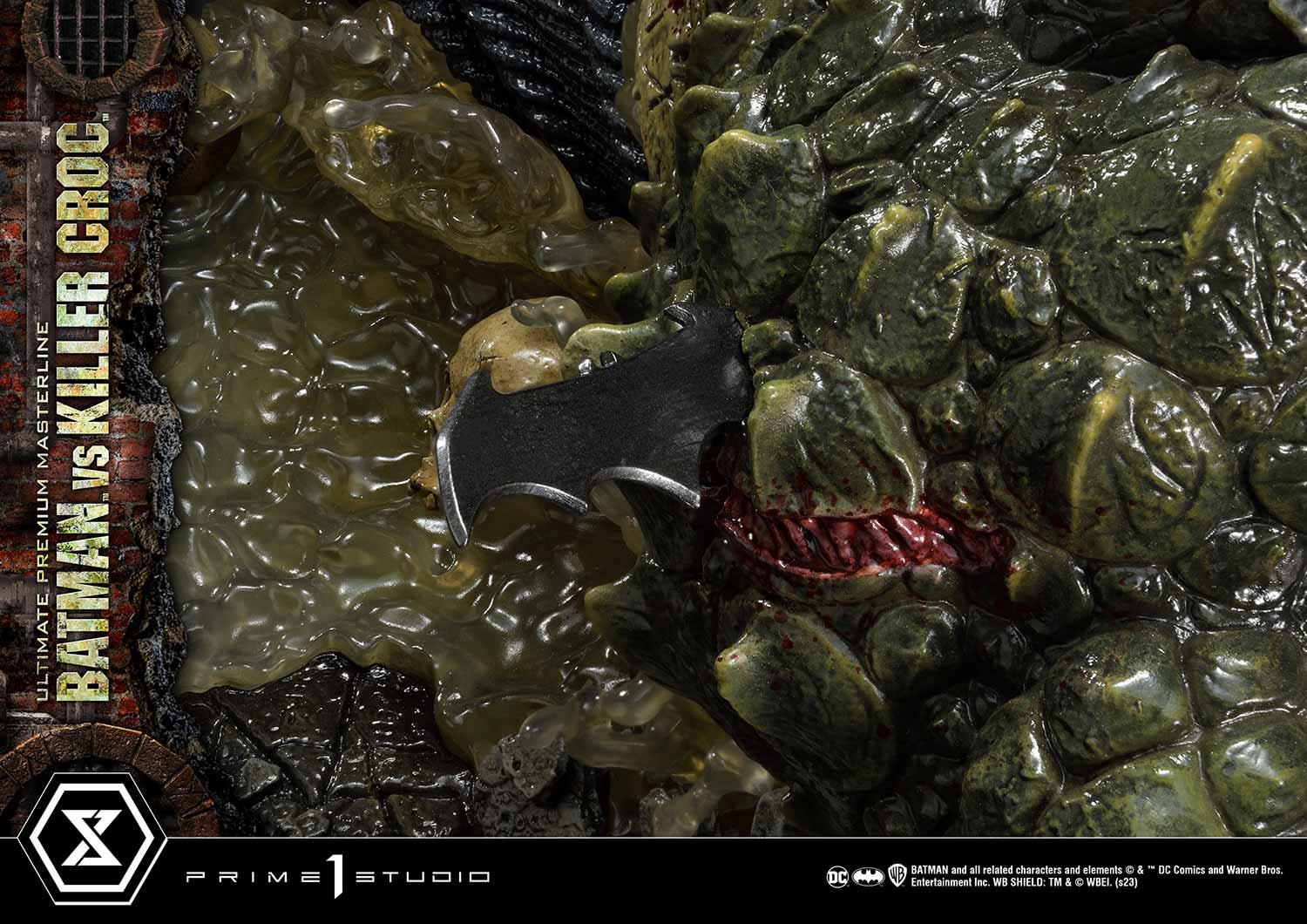 PRE-ORDER Prime1 Studio - Ultimate Premium Masterline - Batman (Comics) - Batman Versus Killer Croc: Deluxe Ver.