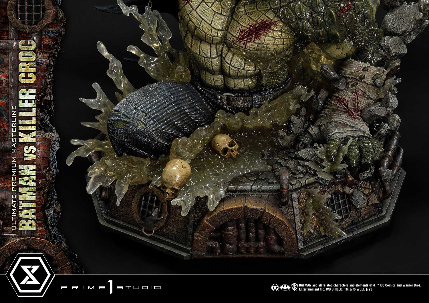 PRE-ORDER Prime1 Studio - Ultimate Premium Masterline - Batman (Comics) - Batman Versus Killer Croc: Deluxe Ver.