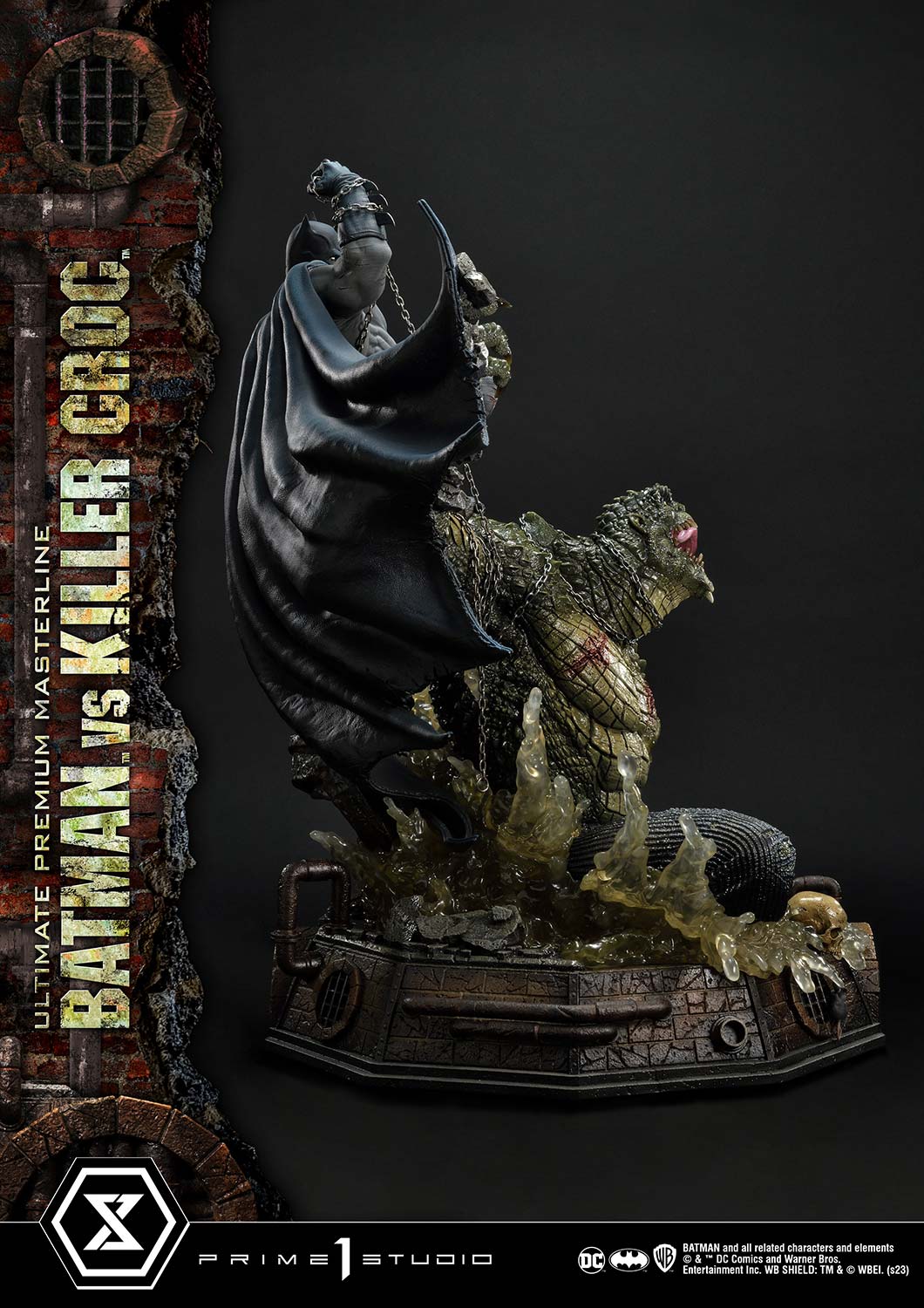 PRE-ORDER Prime1 Studio - Ultimate Premium Masterline - Batman (Comics) - Batman Versus Killer Croc