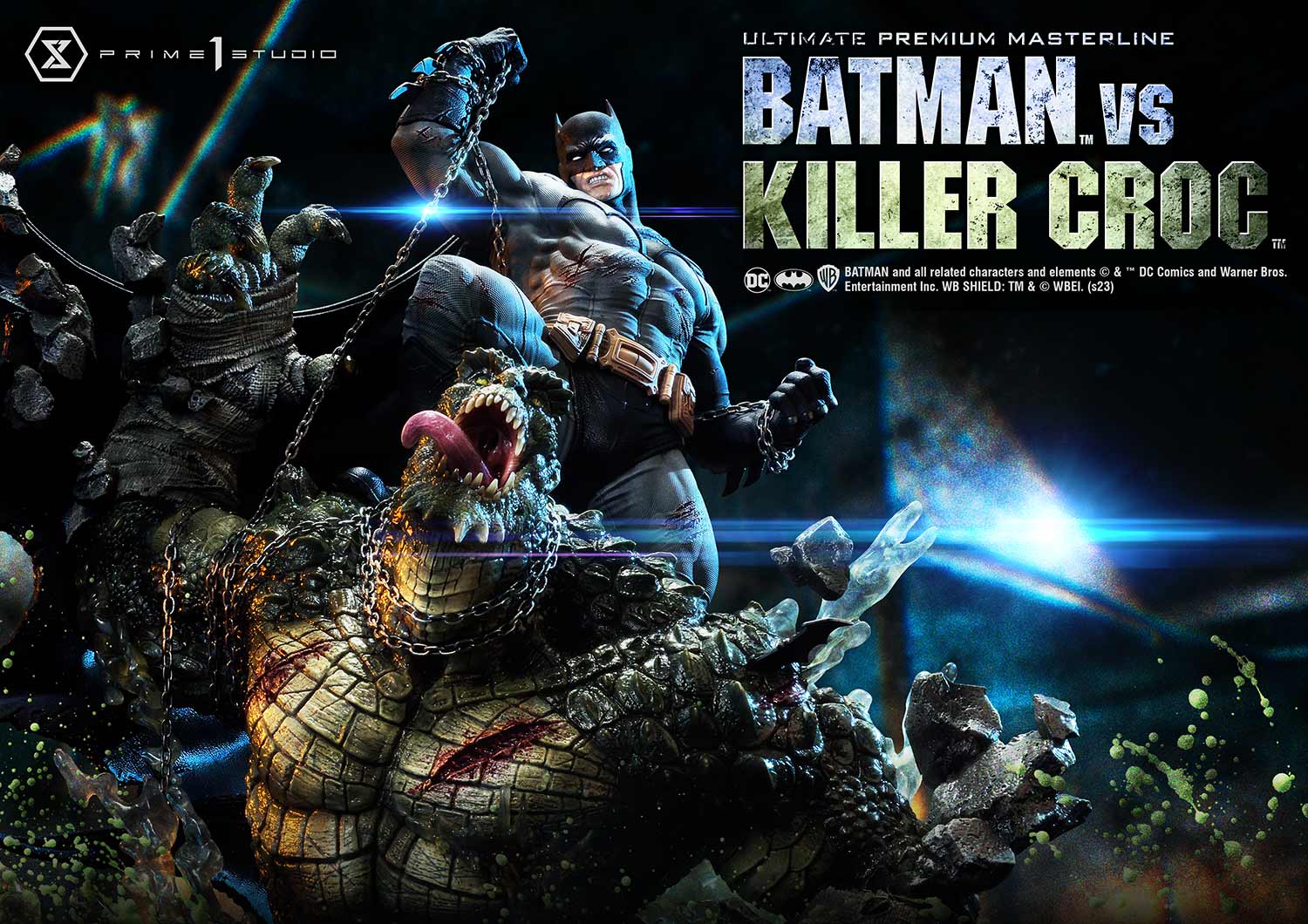 PRE-ORDER Prime1 Studio - Ultimate Premium Masterline - Batman (Comics) - Batman Versus Killer Croc