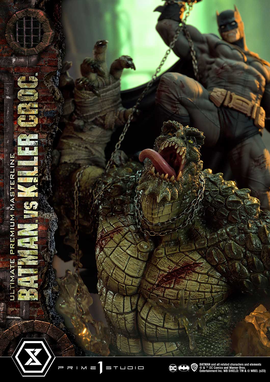 PRE-ORDER Prime1 Studio - Ultimate Premium Masterline - Batman (Comics) - Batman Versus Killer Croc