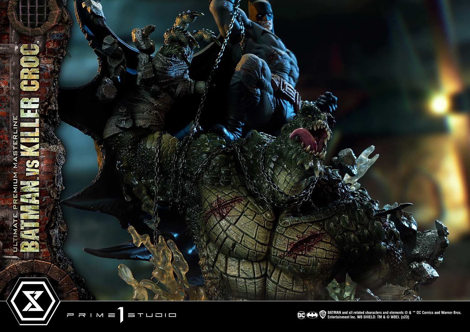 PRE-ORDER Prime1 Studio - Ultimate Premium Masterline - Batman (Comics) - Batman Versus Killer Croc
