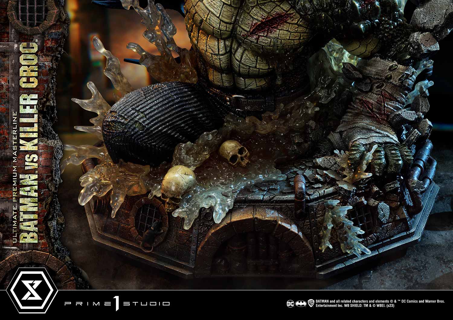 PRE-ORDER Prime1 Studio - Ultimate Premium Masterline - Batman (Comics) - Batman Versus Killer Croc