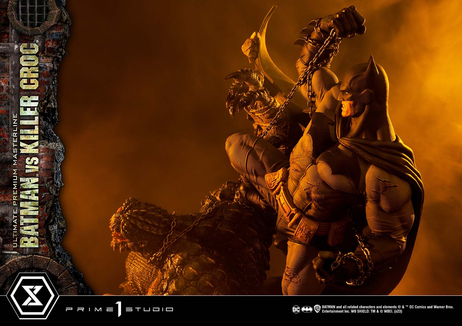 PRE-ORDER Prime1 Studio - Ultimate Premium Masterline - Batman (Comics) - Batman Versus Killer Croc