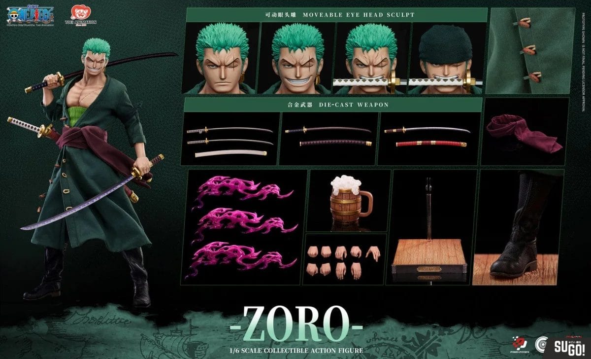 PRE-ORDER Jimei Palace - Cosmic Creations × Jimei Palace - One Piece - Roronoa Zoro: Deluxe Ver. 1/6