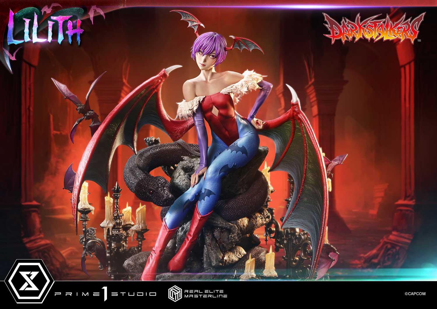PRE-ORDER Prime 1 Studio - Real Elite Masterline - Darkstalkers - Lilith 1/4