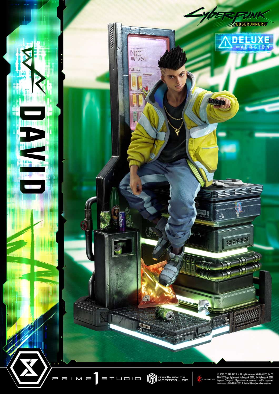 PRE-ORDER Prime 1 Studio - Real Elite Masterline - Cyberpunk: Edgerunners - David: Deluxe Bonus Version 1/4