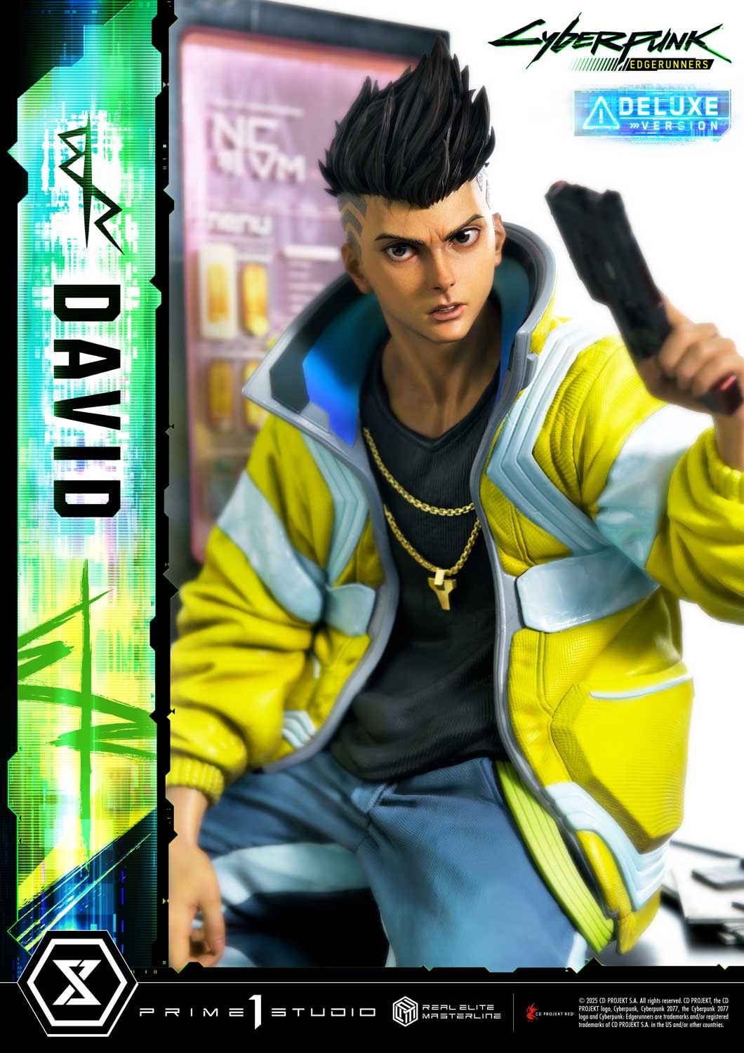 PRE-ORDER Prime 1 Studio - Real Elite Masterline - Cyberpunk: Edgerunners - David: Deluxe Bonus Version 1/4