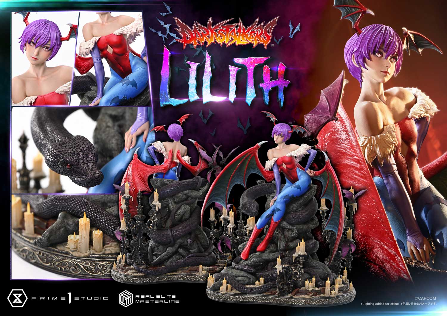 PRE-ORDER Prime 1 Studio - Real Elite Masterline - Darkstalkers - Lilith 1/4