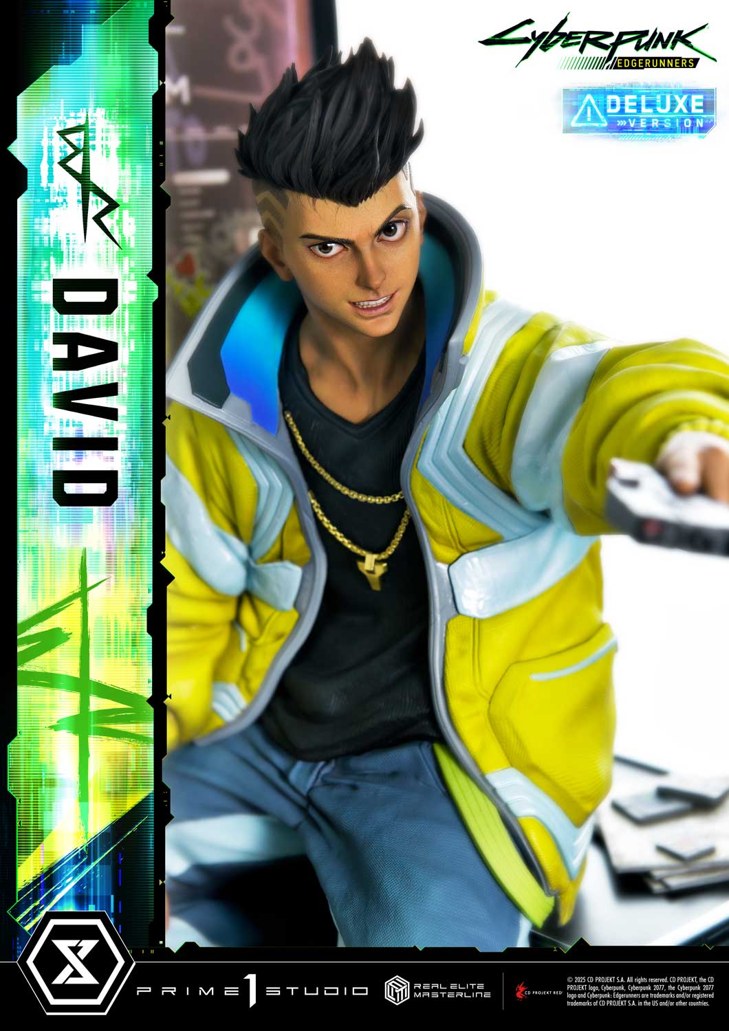 PRE-ORDER Prime 1 Studio - Real Elite Masterline - Cyberpunk: Edgerunners - David: Deluxe Bonus Version 1/4