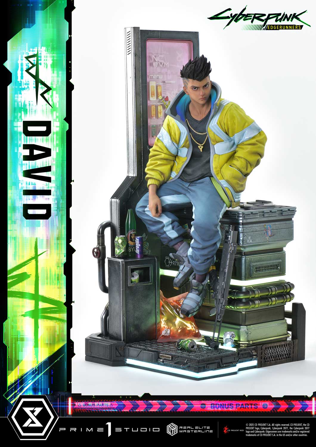 PRE-ORDER Prime 1 Studio - Real Elite Masterline - Cyberpunk: Edgerunners - David: Deluxe Bonus Version 1/4