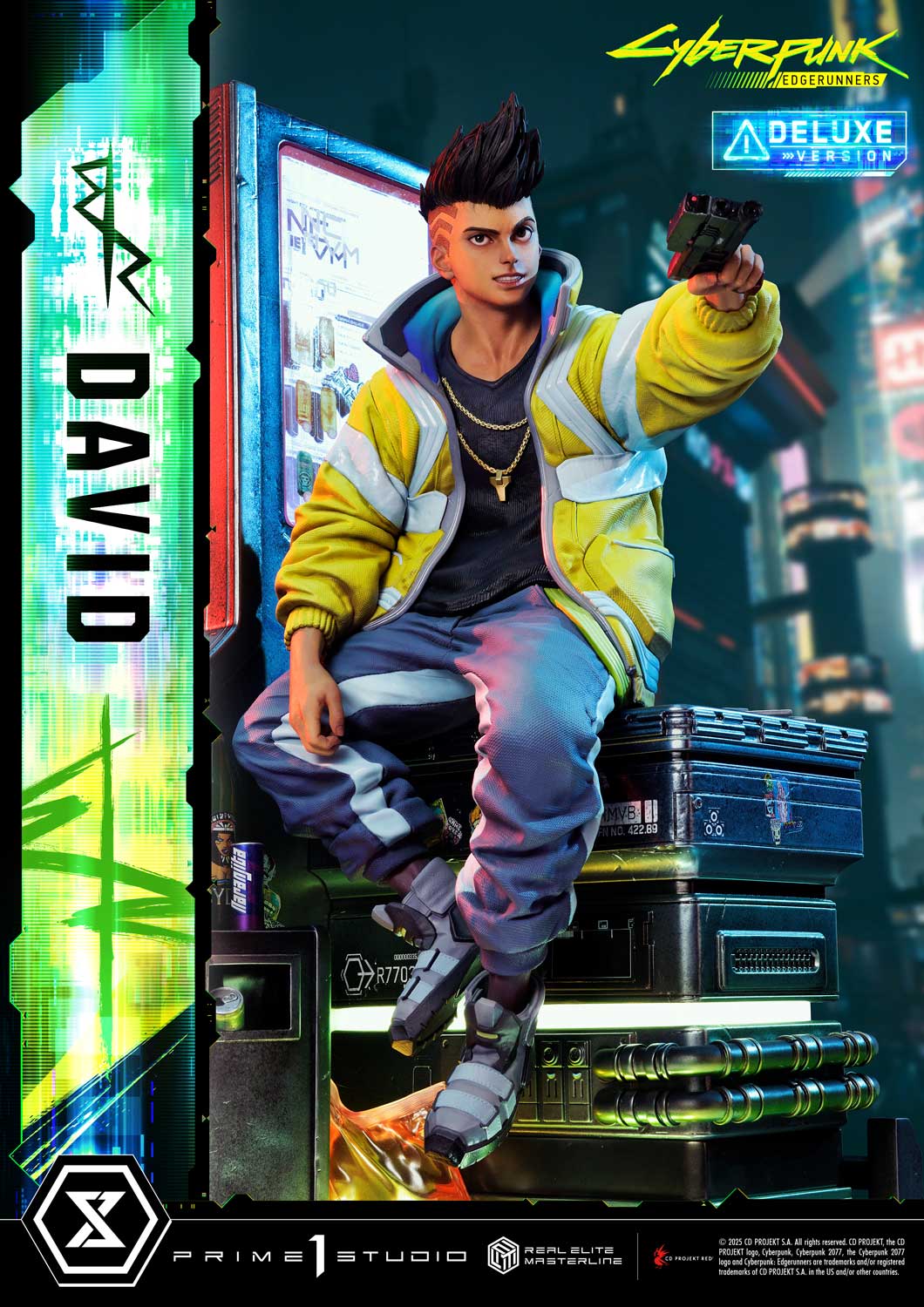PRE-ORDER Prime 1 Studio - Real Elite Masterline - Cyberpunk: Edgerunners - David: Deluxe Bonus Version 1/4
