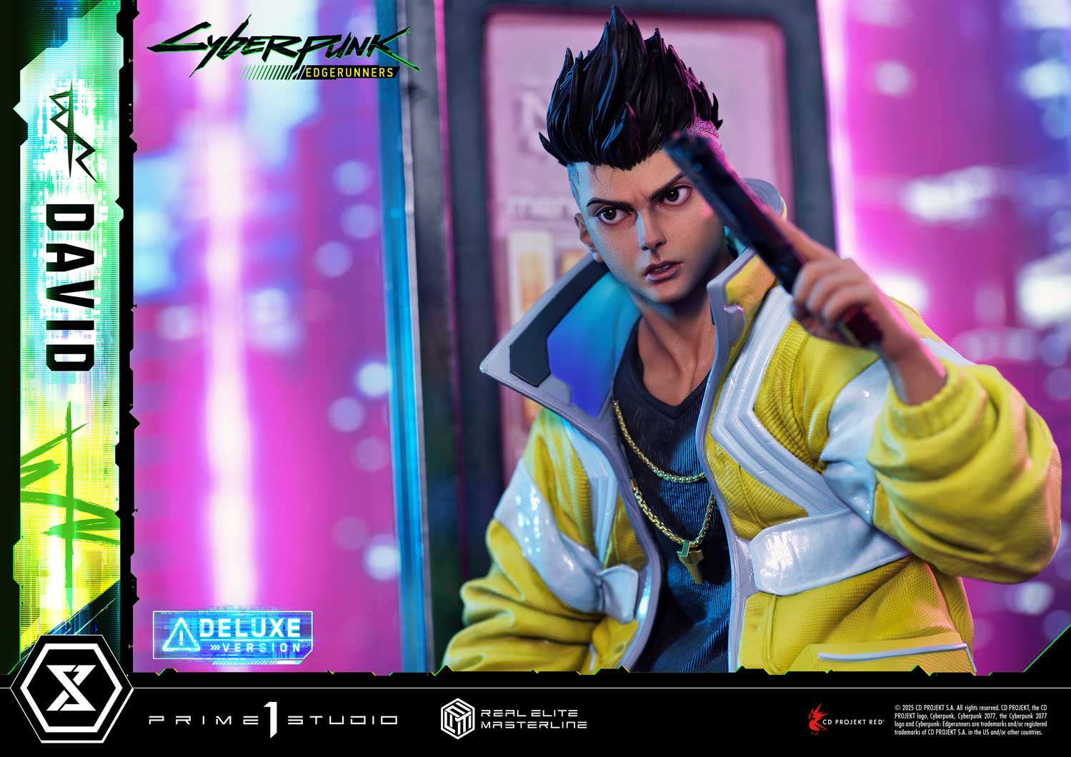 PRE-ORDER Prime 1 Studio - Real Elite Masterline - Cyberpunk: Edgerunners - David: Deluxe Bonus Version 1/4
