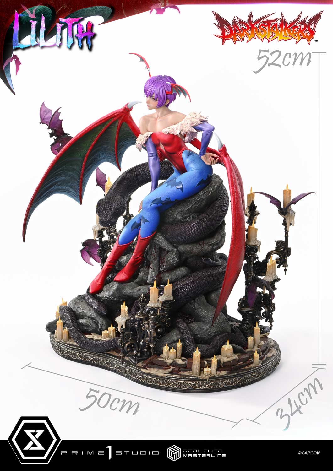 PRE-ORDER Prime 1 Studio - Real Elite Masterline - Darkstalkers - Lilith 1/4