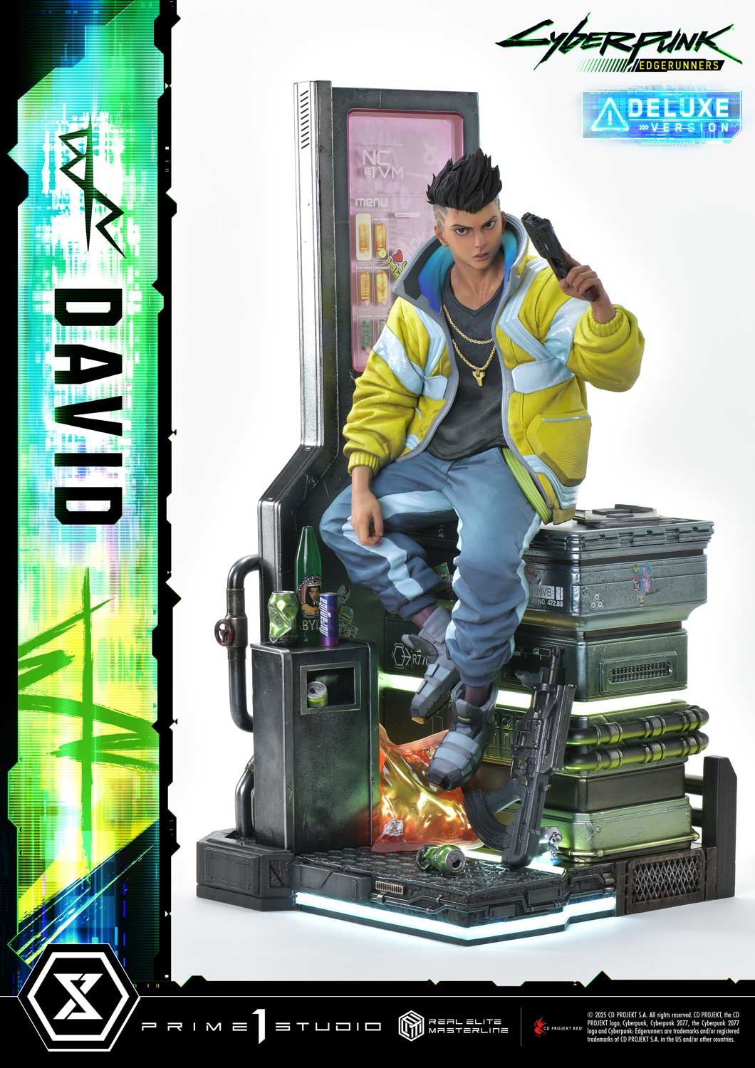 PRE-ORDER Prime 1 Studio - Real Elite Masterline - Cyberpunk: Edgerunners - David: Deluxe Bonus Version 1/4