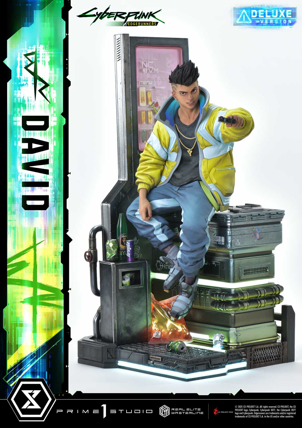 PRE-ORDER Prime 1 Studio - Real Elite Masterline - Cyberpunk: Edgerunners - David: Deluxe Bonus Version 1/4